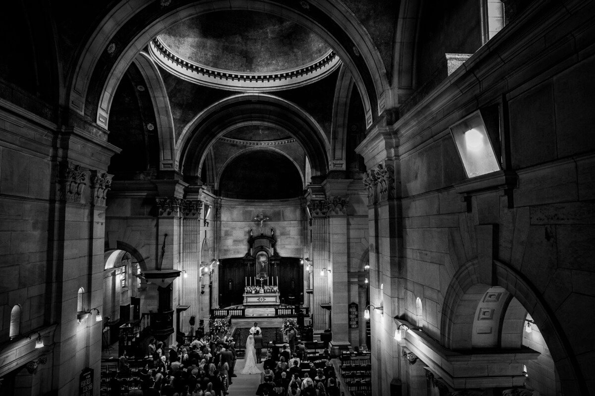 wedding at the cathedral of redemption in Delhi