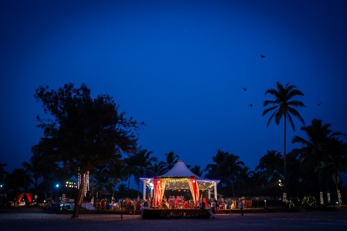 destination wedding Goa - beach wedding at Zuri white sands